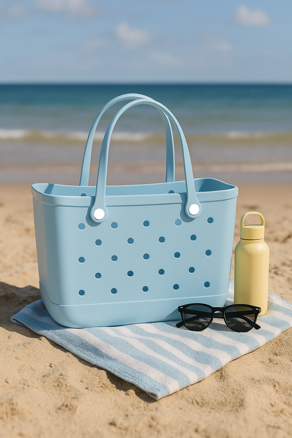 Light Blue Tote Bag